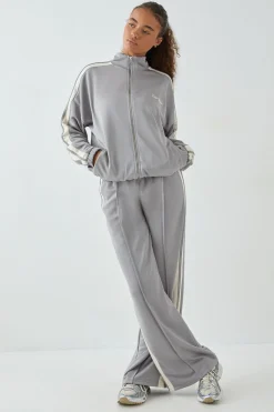 Veste de Survêtement Zippée DSGN Studio Tricot à Bandes Latérales