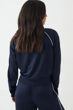 Veste de Survêtement Zippée DSGN Studio en Tricot avec Détail de Passepoil