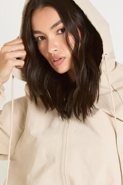 Veste De Survêtement Zippée En Nylon