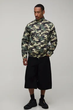 Veste De Terrain En Sergé Camouflage Coupe Regular