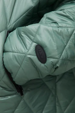 boohooMAN Veste doudoune à capuche, surdimensionnée, carrée, à haute brillance, matelassée et à col entonnoir<Homme Vestes & Manteaux Grande Taille|Tout Afficher