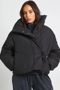 boohoo Veste doudoune à col cheminée court<Femme Doudounes|Vestes & Manteaux