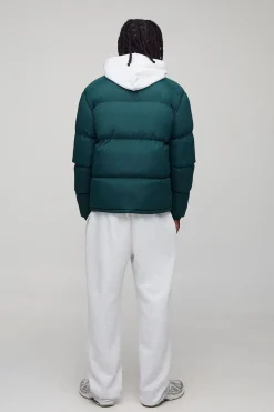 boohooMAN Veste doudoune à col entonnoir en<Homme Manteaux Et Vestes