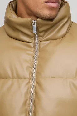Veste doudoune à coupe boxy avec ourlet incurvé en synthétique