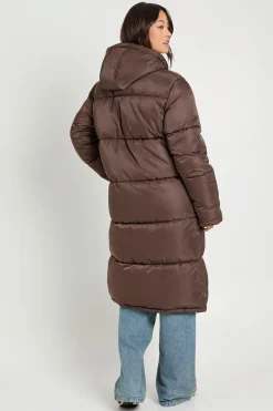Veste doudoune à coupe longue pour personnes de grande taille