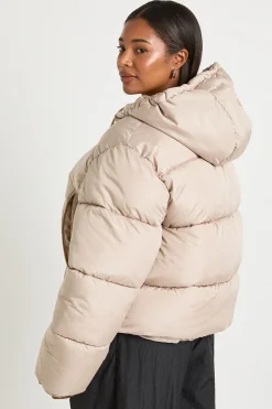 Veste doudoune matelassée à capuche Plus