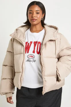 Veste doudoune matelassée à capuche Plus