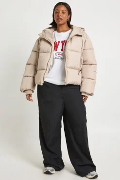 Veste doudoune matelassée à capuche Plus