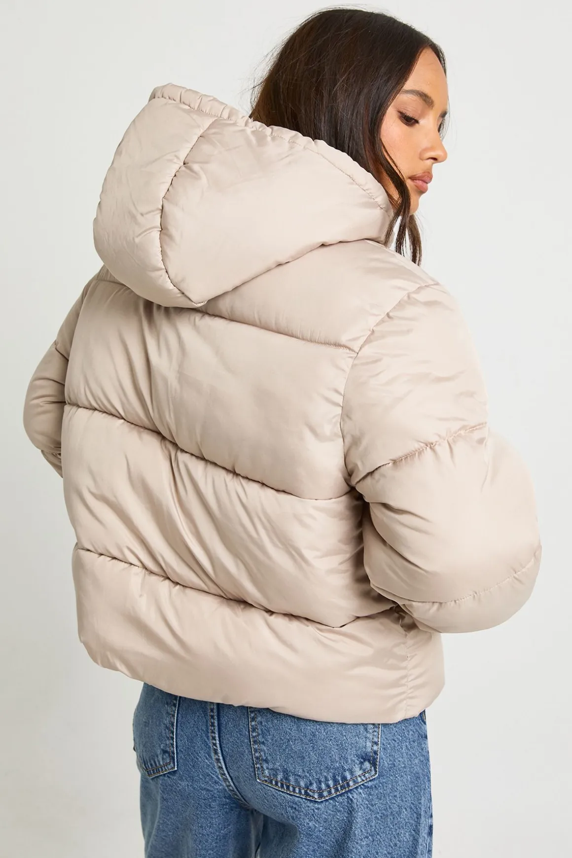 Veste doudoune matelassée à capuche