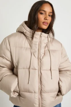 Veste doudoune matelassée à capuche