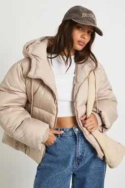 Veste doudoune matelassée à capuche