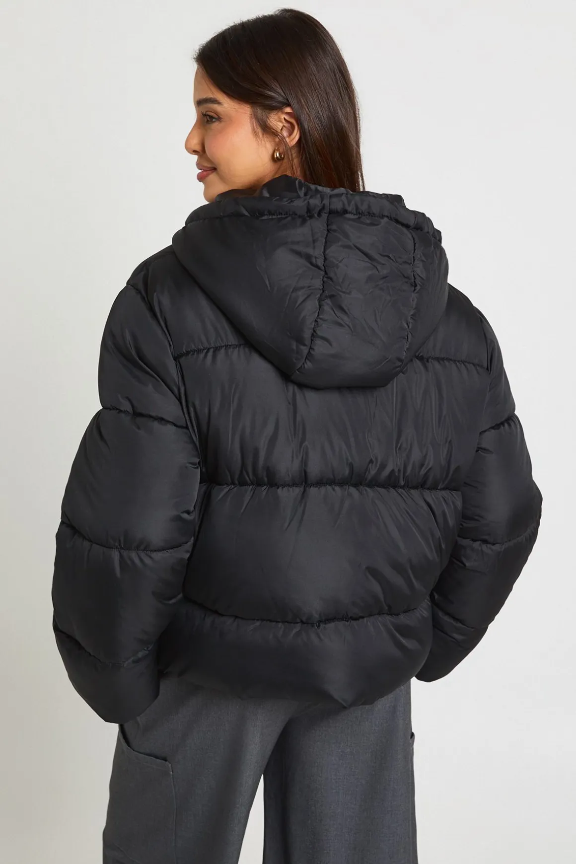 Veste doudoune matelassée à capuche