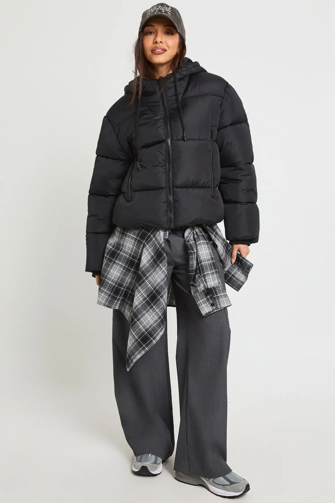 Veste doudoune matelassée à capuche
