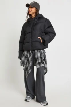 Veste doudoune matelassée à capuche