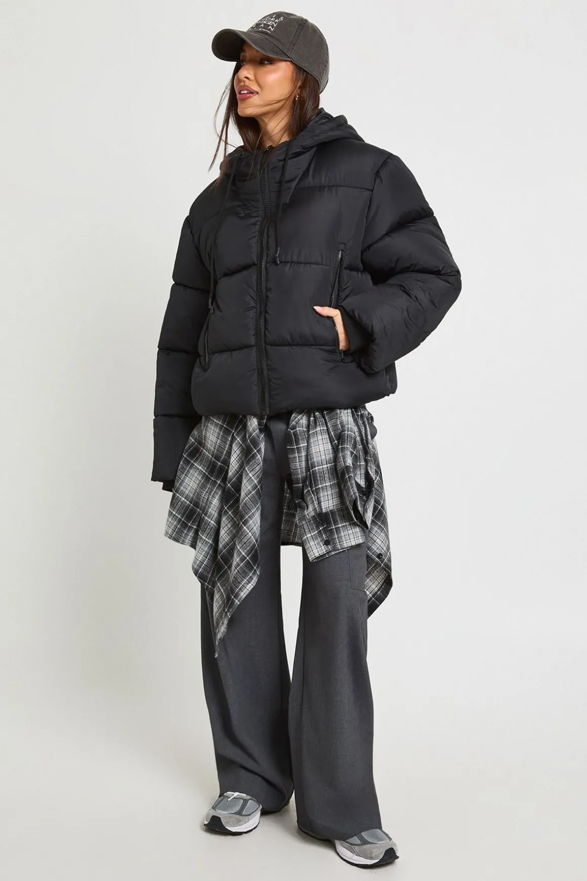 Veste doudoune matelassée à capuche
