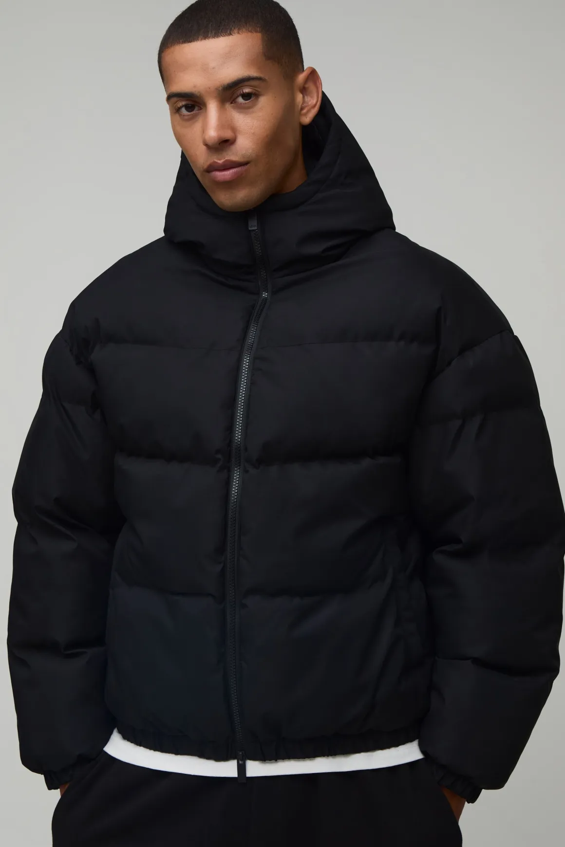 Veste Doudoune Matelassée À Casynthétiqueche Essentielle Mi-saison Coupe Regular Homme