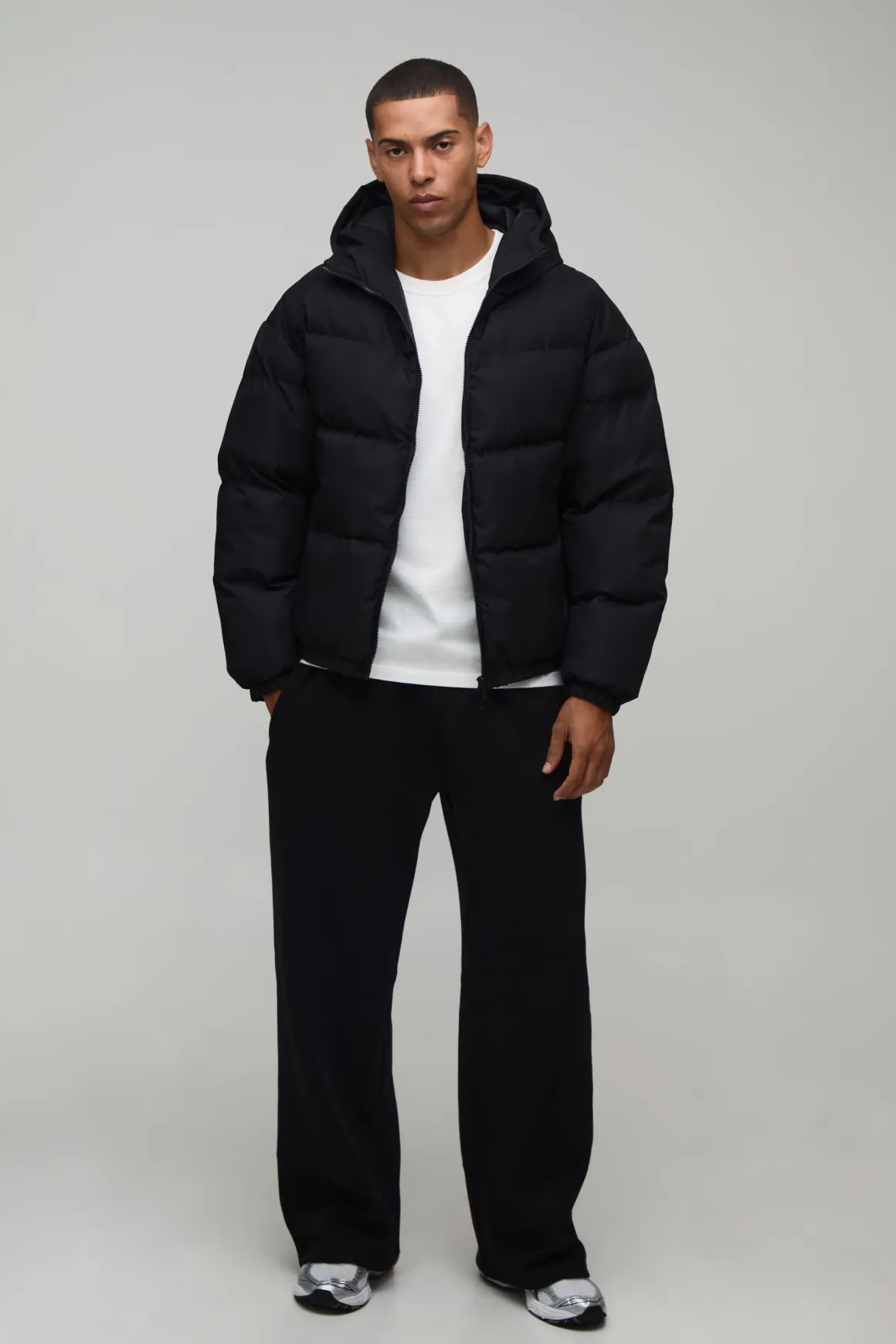 Veste Doudoune Matelassée À Casynthétiqueche Essentielle Mi-saison Coupe Regular Homme