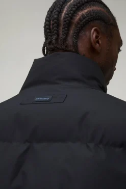 Veste Doudoune Matelassée Coupe Ample Col Montant Poids Moyen Pour Homme Grand