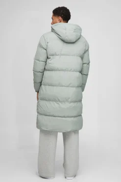Veste doudoune pour homme, coupe régulière, à panneaux et longue