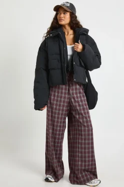 Veste doudoune texturée à capuche