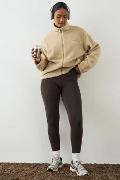 Veste DSGN Studio Borg à Col Cheminée et Fermeture Zippée