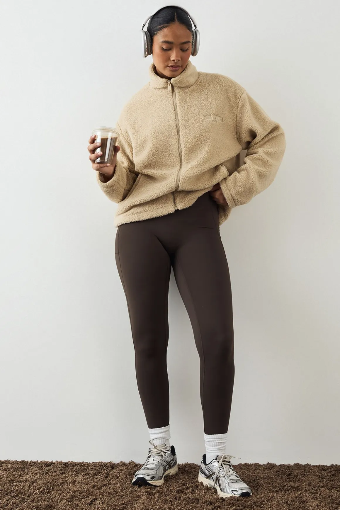 Veste DSGN Studio Borg à Col Cheminée et Fermeture Zippée