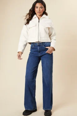 Veste à Détail Poche Avant avec Fermeture Éclair