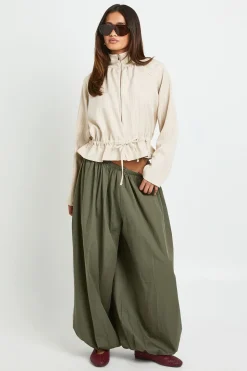 Veste À Détail Taille À Fines Rayures