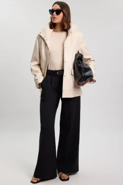 Veste En Cuir Oversize