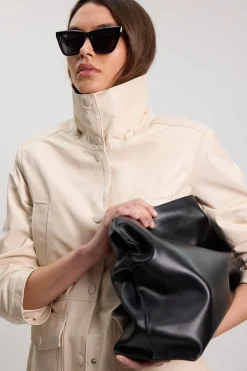Veste En Cuir Oversize