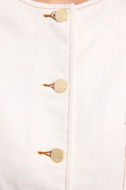 KarenMillen Veste En Denim À Basque<Femme Denim|Denim