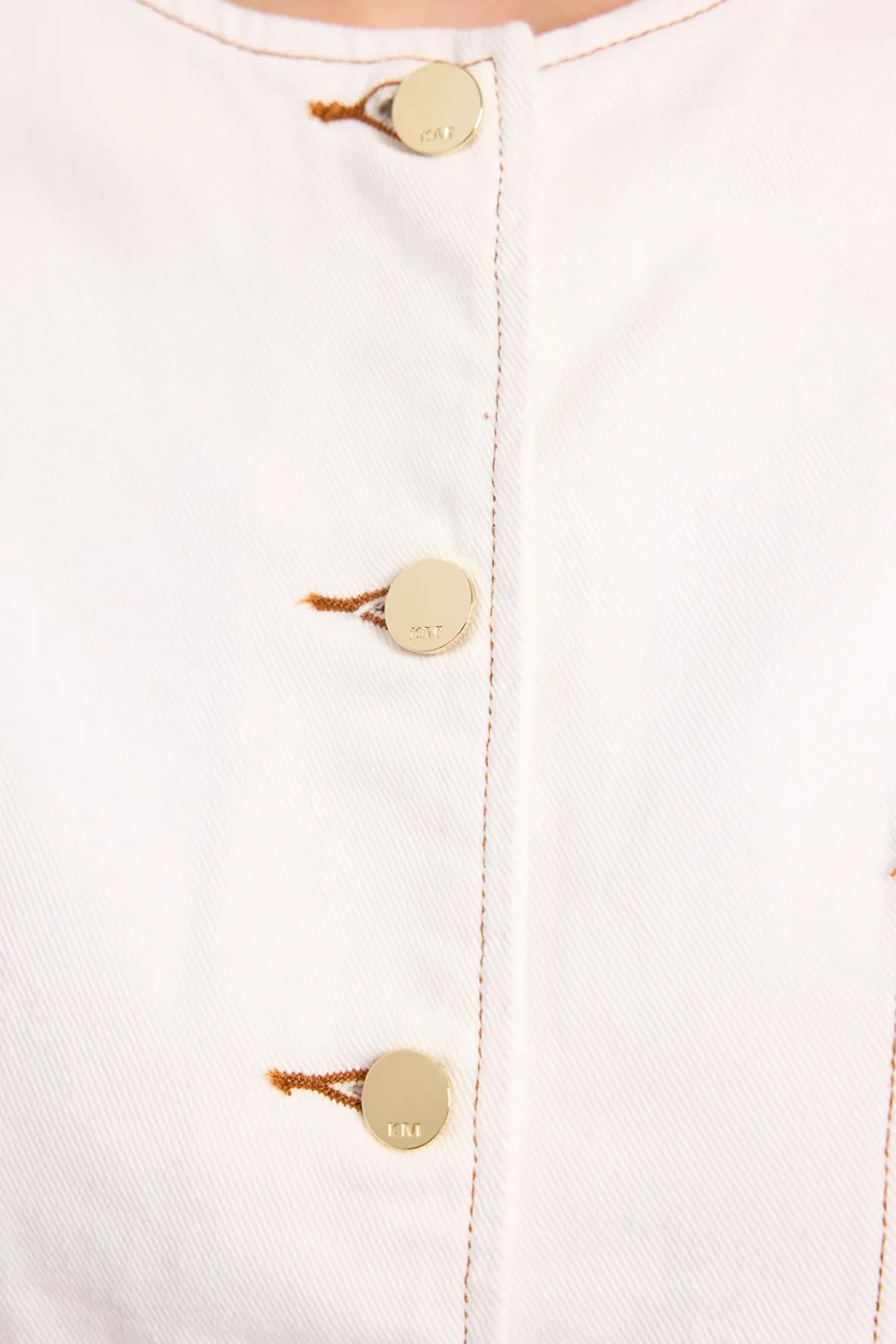 KarenMillen Veste En Denim À Basque<Femme Denim|Denim