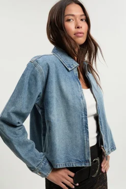 Veste en denim à col