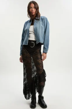 Veste en denim à col