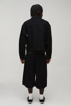 boohooMAN Veste En Jean Boxy Avec Détail Fermoir Assortie<Homme Ensembles|Denim
