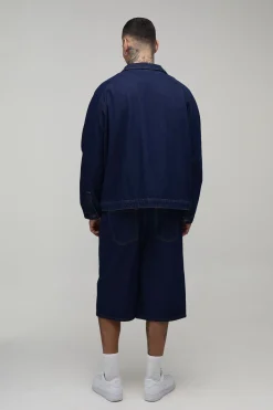 Veste En Jean Coupe Regular Grande Taille