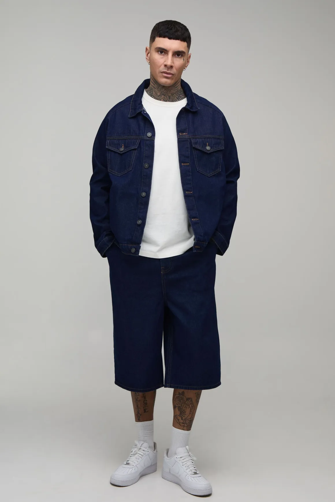 Veste En Jean Coupe Regular Grande Taille