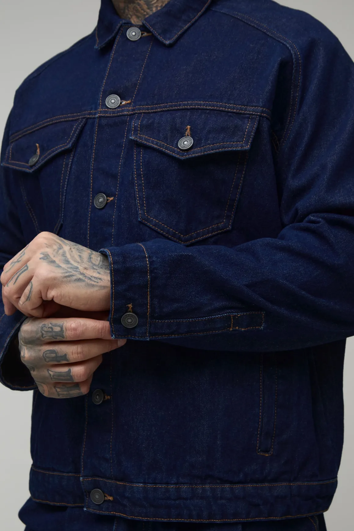 Veste En Jean Coupe Regular Grande Taille