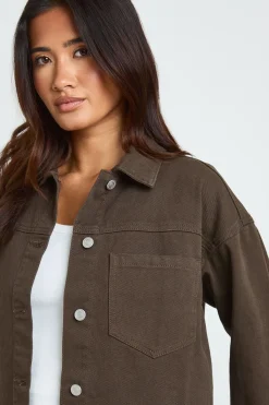 boohoo Veste En Jean Courte<Femme Looks Chocolat|Denim