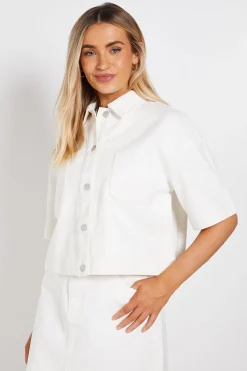 Dorothy Perkins Veste En Jean Courte Et Ample<Femme Denim|Vestes & Manteaux