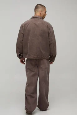 boohooMAN Veste En Jean Délavé Coupe Regular<Homme Ensembles|Denim