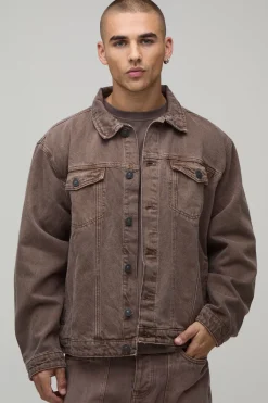 boohooMAN Veste En Jean Délavé Coupe Regular<Homme Ensembles|Denim