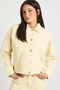 Veste En Jean À Détail Froncé