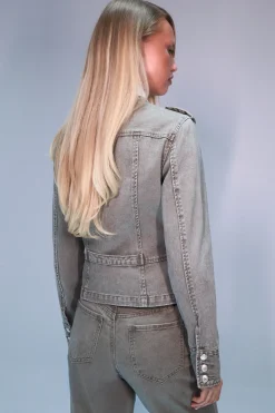 Veste En Jean À Détails Boutonnés