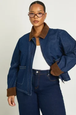 Veste en Jean Grande Taille Style Barn
