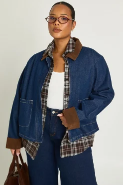 Veste en Jean Grande Taille Style Barn
