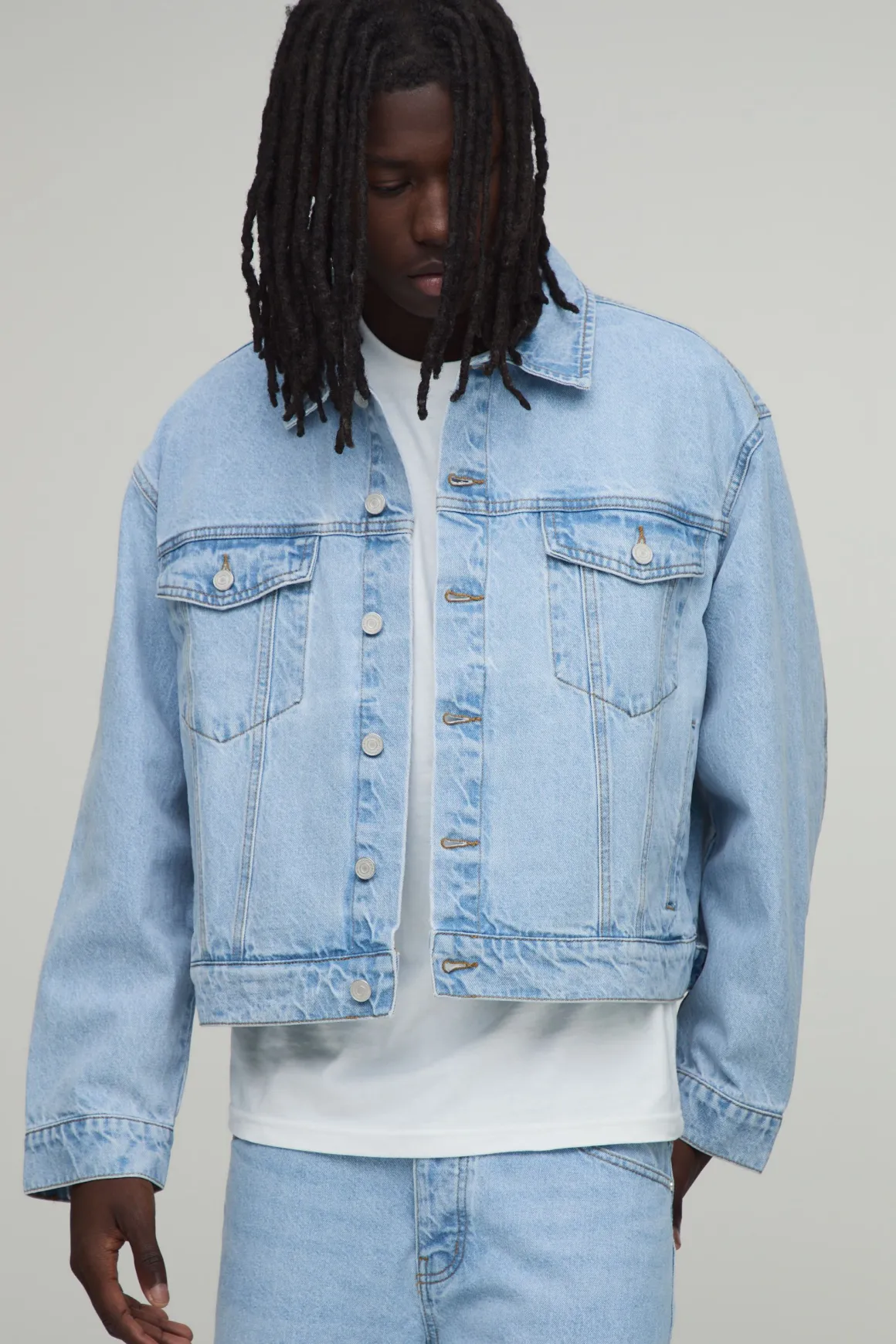 Veste En Jean Oversize Boxy Essentielle