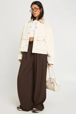 boohoo Veste en Jean Style Barn<Femme Manteaux Et Vestes D’Automne|Denim