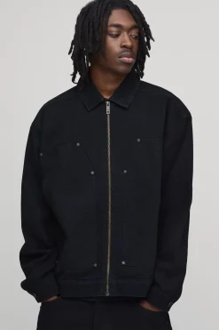 Veste En Jean Zippée Coordonnée Carpenter