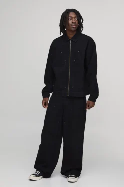 Veste En Jean Zippée Coordonnée Carpenter